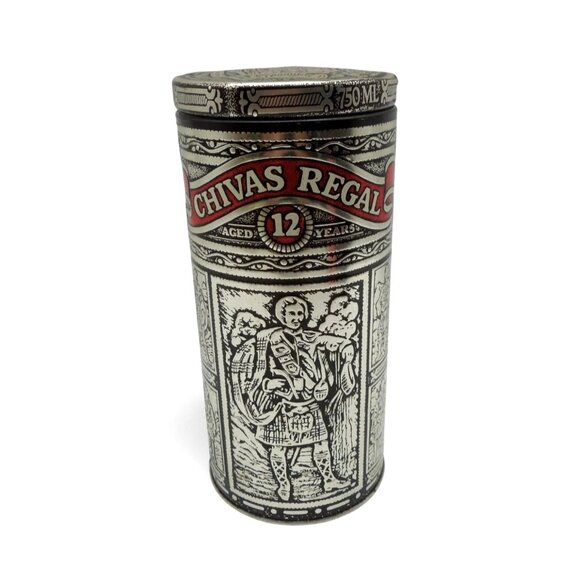 CHIVAS REGAL 12 Year Metal Box Distillers Tin 750ML with Lid Vintage - Picture 1 of 11